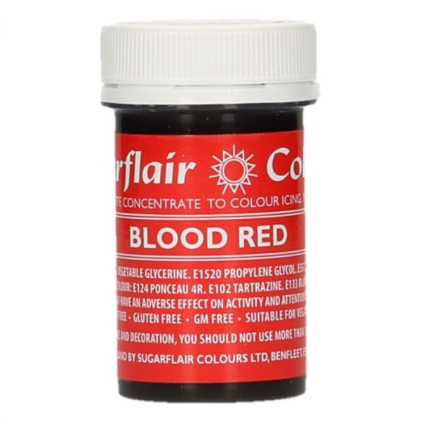 Konzentrierte Gelfarbe - Blood Red - ohne E171